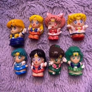 Vintage 90s sailor moon finger puppets